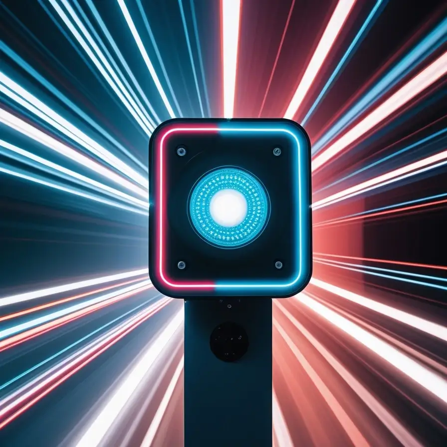 Hareket sensörü simgesi ışık izi